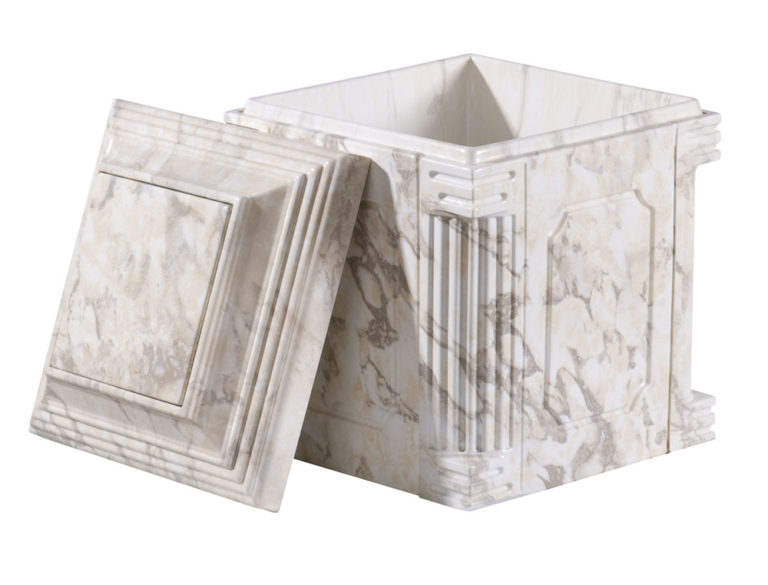 Aegean Ultra Urn Vault - White Marble